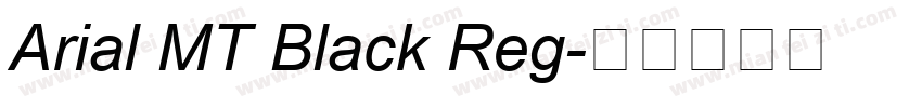 Arial MT Black Reg字体转换
